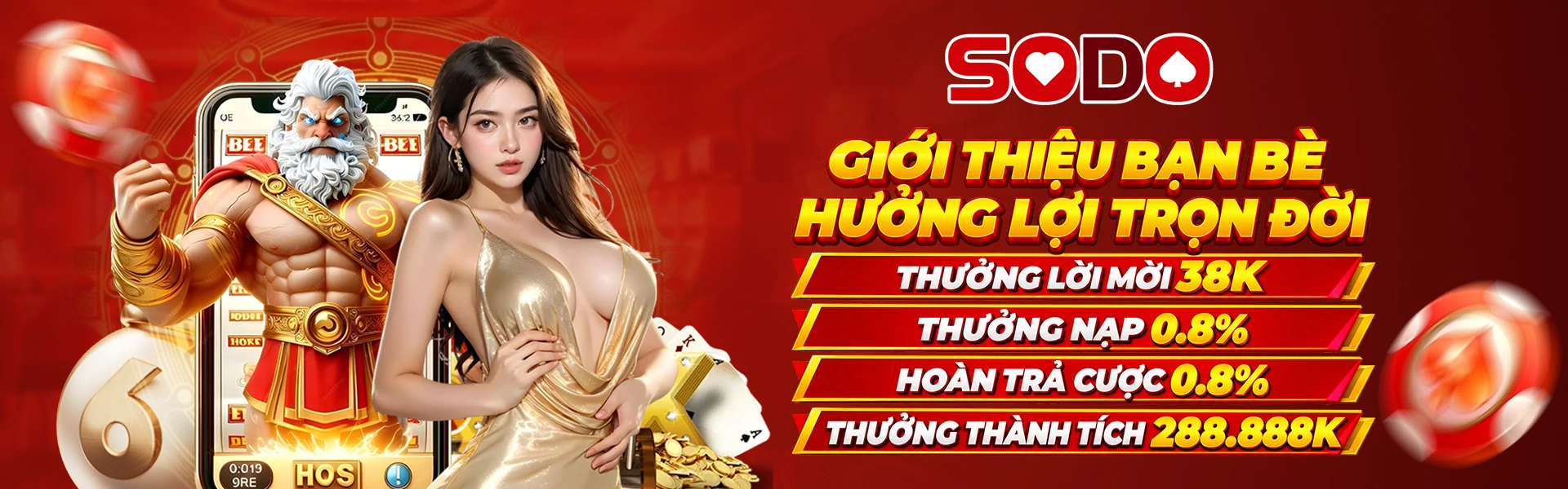 Giới thiệu bạn bè hưởng lợi trọn đời SODO