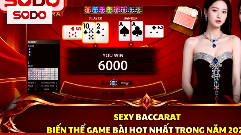 Bàn baccarat live với dealer chia bài cho cửa Banker và Player