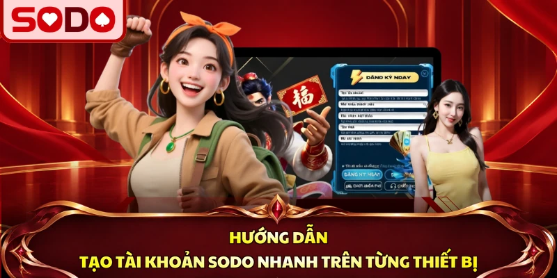 Hướng dẫn tạo tài khoản SODO nhanh trên từng thiết bị